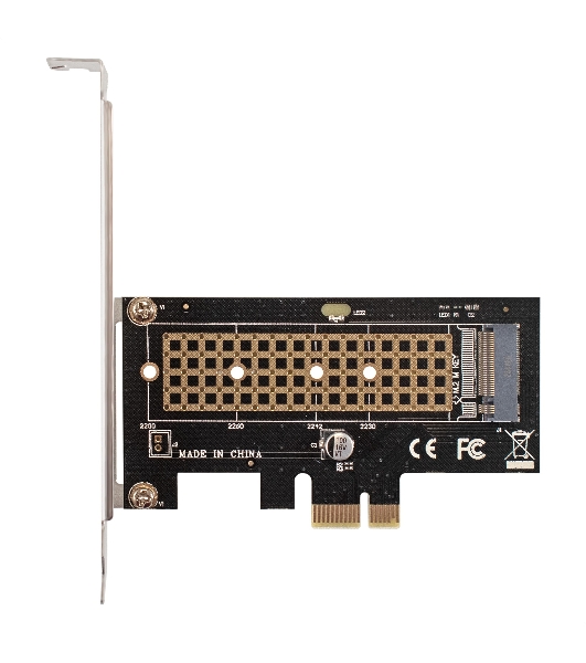 Переходник ExeGate EXE-597 (M.2 M key -> PCI-E x1 v2.0, для установки SSD M.2 M key в слот PCI-E)