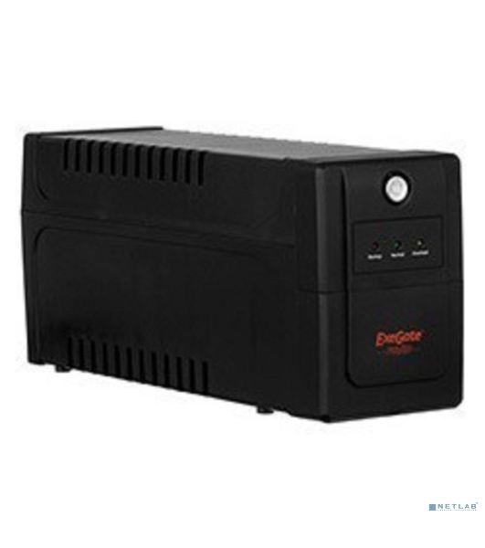 Источник бесперебойного питания ExeGate EP285538RUS Power Back BNB-600.LED.AVR.C13.RJ 600VA/360W, LED, AVR,4*IEC-C13, RJ45/11, черный