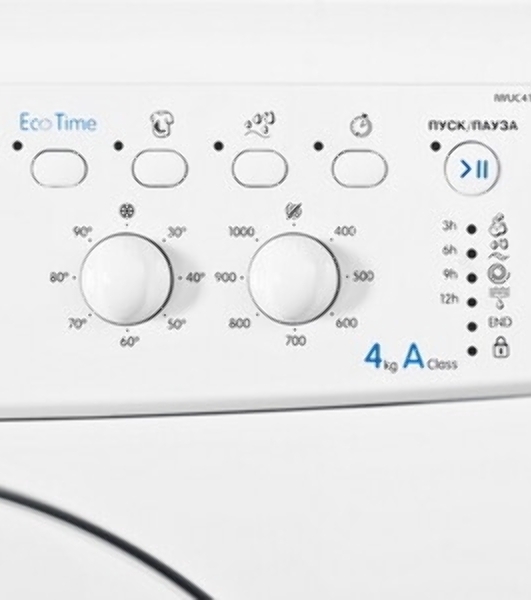 Стиральная машина Indesit MyTime EWUD 4105 BK CIS белый, загрузка фронтальная 4 кг, 1000 об/мин., класс: А