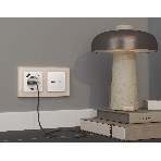 Комплект механизма электрической розетки ALFA Белый глянец 2USB A+C 20W (быстрая зарядка) с/з QUANT (AP1100, VM160) MA110010, фото6