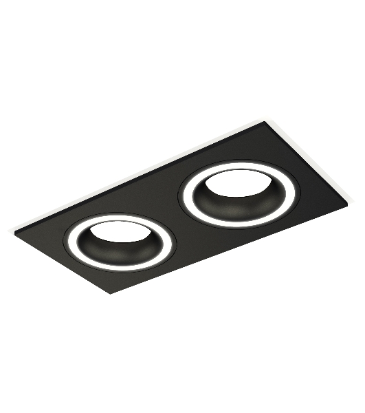 Комплект встраиваемого светильника Ambrella light XC7636040 SBK черный песок MR16 GU5.3 (C7636, N7111)