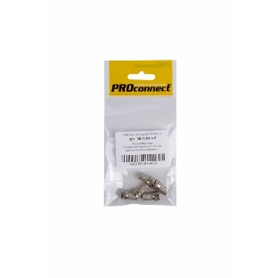 Разъем антенный на кабель PROconnect, штекер F для кабеля RG-6, (5шт.) (пакет)