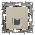 Розетка компьютерная RJ45 кат. 5 UTP, сл. кость ETIKA, фото2