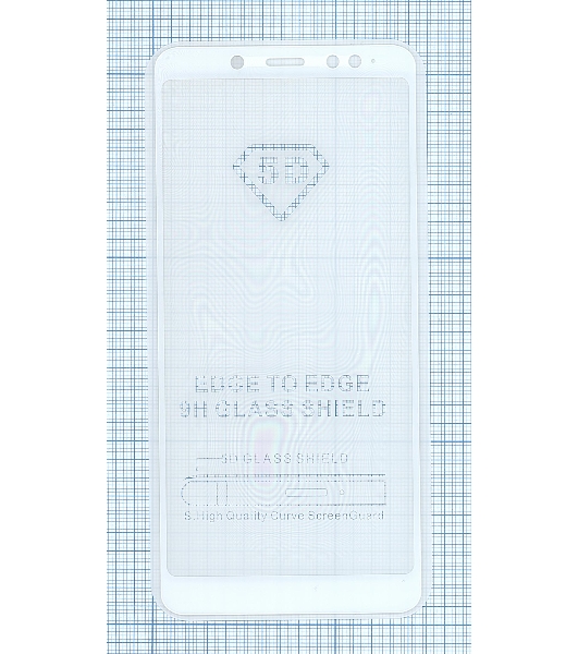 Защитное стекло 'Полное покрытие' для Xiaomi Redmi Note 5 белый