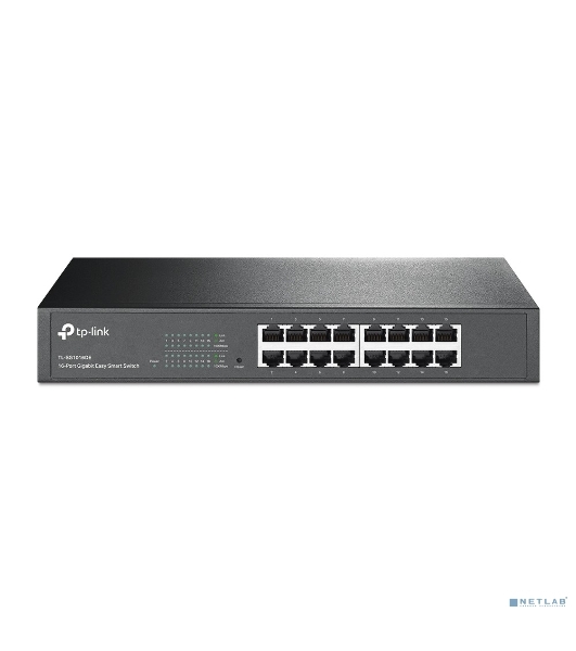 Коммутатор сетевой TP-Link SMB TL-SG1016DE 16-Port Gigabit Easy Smart Switch, 16 10/100/1000Mbps RJ45 ports, MTU/Port/Tag-based VLAN, QoS, IGMP Snooping
