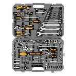 Набор инструментов Denzel 1/2', 1/4', CrV, S2, пластиковый кейс, 122 предмета, фото82