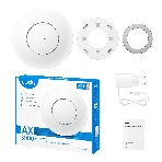 Точка доступа AX3000 Dual Band Ceiling Mount Wi-Fi 6 Access Point, Chipset MT7981, 802.11ax/ac/a/b/g/n, 2402Mbps at 5GHz + 574Mbps at 2.4GHz, 1 x 2.5G RJ45 Port, MU-MIMO, Support 12V DC or 802.3at PoE or Passive PoE, Internal Antennas, 48V passive PoE adapter included, Cudy Mesh Support, фото6