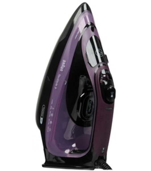 Утюг Braun TexStyle 9 SI9661VI фиолетовый/черный, 3100 Вт, 60 г/мин, 250 г/мин, 330 мл