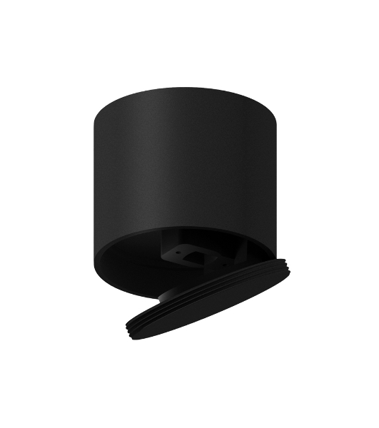Крепеж для корпуса A2221 BK черный D60*H50mm Out45mm (для корпуса D60mm)