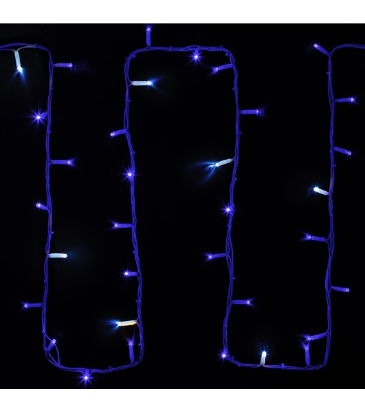 Гирлянда Neon-night 'Дюраплей LED' 20м 200 LED белый каучук, мерцающий 'Flashing' (каждый 5-й диод), Синяя