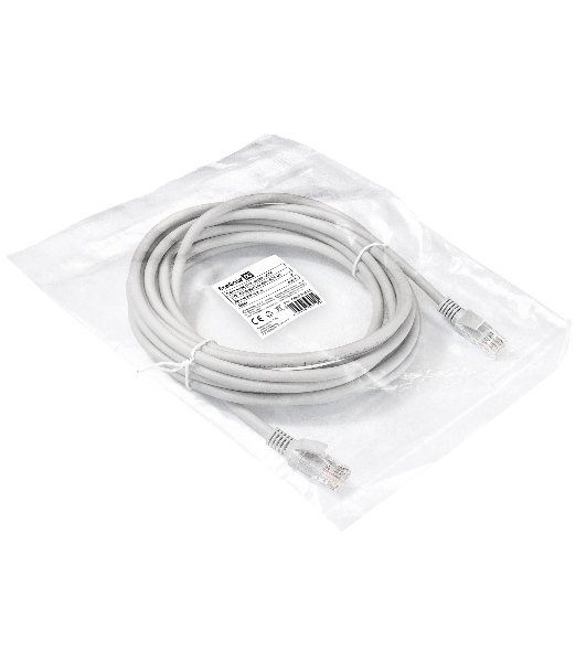Патч-корд LSZH ExeGate EX290421RUS UTP-RJ45-RJ45-5e-7M-LSZH-GY, UTP, cat.5e, 7м, серый