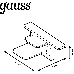 Заглушка для встраиваемого трекового шинопровода Gauss белый, фото2