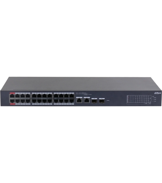 Коммутатор Dahua DH-CS4226-24ET-240, 2×1 Гбит/с + 2×1 Гбит/с Combo, управляемый