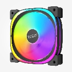 Вентилятор для корпуса PCCooler EF120 ARGb черный, 120 мм, 1500 об/мин, 25.7 дБ, 4 pin, фото2