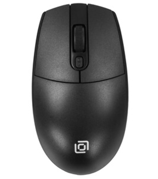 Мышь беспроводная Oklick 201MW черный, 1600 dpi, радиоканал, USB, кнопки - 4