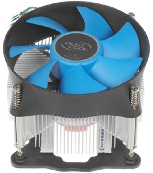 Кулер для процессора DEEPCOOL THETA 31 PWM 1700 черный/синий, 92 мм, алюминий/медь, 2400 об/мин, 30.3 дБ, 4 pin, 95 Вт, 66 мм