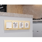 Комплект механизма электрической розетки ALFA Белый глянец 2USB A+C 20W (быстрая зарядка) с/з QUANT (AP1100, VM160) MA110010, фото4
