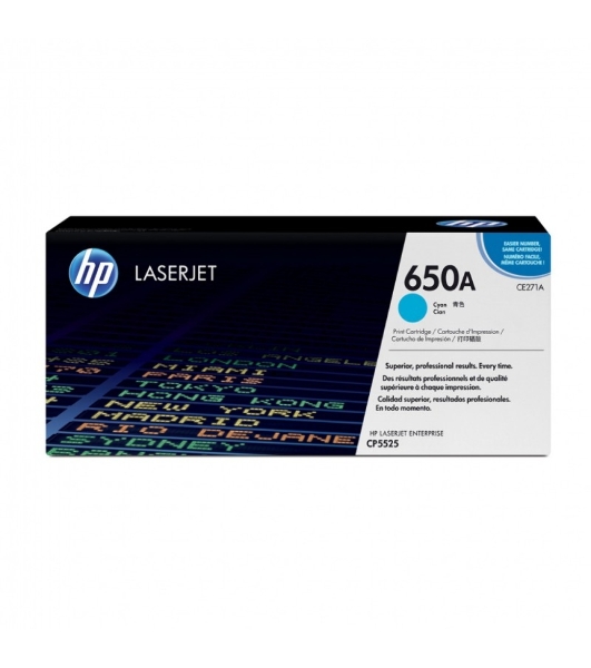 Картридж лазерный HP CE271A голубой для CLJ CP5520/5525 15000 стр.