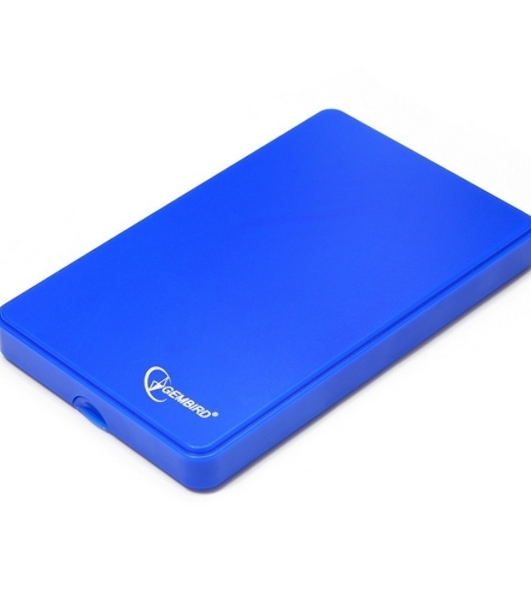 Контейнер для HDD Gembird EE2-U2S-40P-B Внешний корпус 2.5' EE2-U2S-40P-B, синий, USB 2.0, SATA, пластик