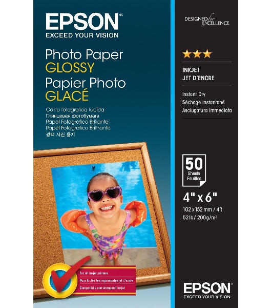 Фотобумага Epson Photo Paper Glossy 10x15/50л