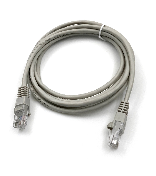 Патч-корд Buro UTP cat.5e 2м серый RJ-45 (m)-RJ-45 (m)