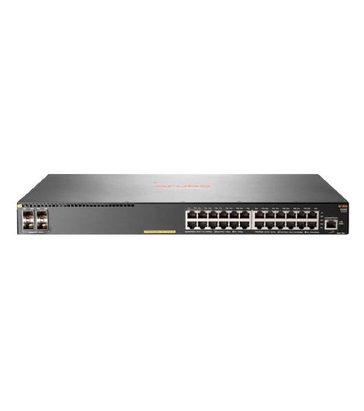 Коммутатор HPE Aruba 2930F 24G PoE+ 4SFP+, 24×1 Гбит/с PoE+ + 4×10 Гбит/с SFP+, управляемый