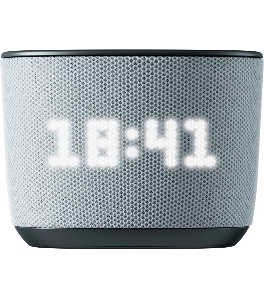Умная колонка Sber Boom Home, 8Вт, с экраном, 1 динамик, часы, мультирум, TWS, Zigbee хаб, Wi-Fi, Bluetooth 5.0, Zigbee, Салют, серый