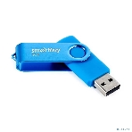 Флешка USB Smartbuy Twist Blue (SB004 Gb2TWB), 4 Gb, USB 2.0, R/W 10/7, синий, фото 1