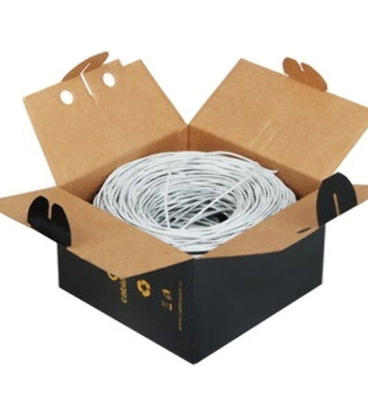 Кабель Cablexpert UPC-5051E-4-CU, UTP indoor 4x2x0.51, медный, кат.5e, однож., 305м, box, серый
