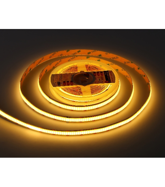 Светодиодная лента Ambrella light GS4801 COB 616Led/19W m/ 24V IP20 3000K/ 5m*12mm*2mm (2 конт.)