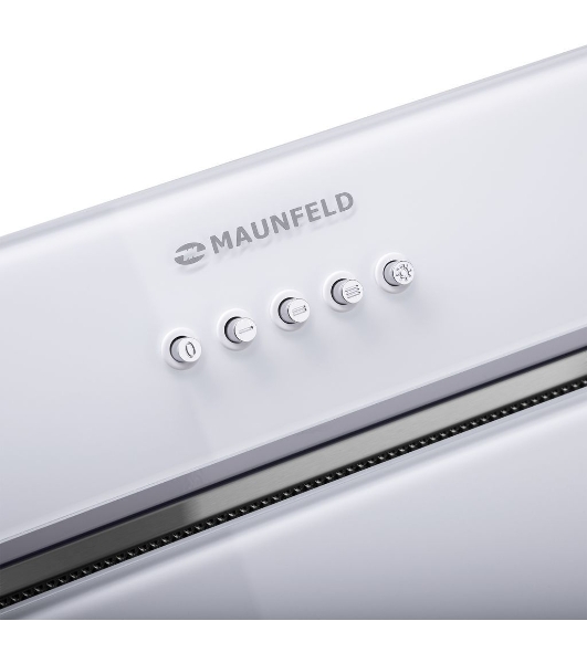Вытяжка встраиваемая Maunfeld TRAPEZE 601GG белый, 60 см, 1150 куб. м/ч, 54 дБ