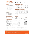 Батарея для ИБП Delta DTM 1255 L напряжение 12В, емкость 55А·ч (239x132x210мм), фото2