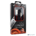 Кабель USB2.0 Cablexpert CC-P-mUSB02R-1.8M, AM/microB, серия Platinum, длина 1.8м, красный, блистер, фото3