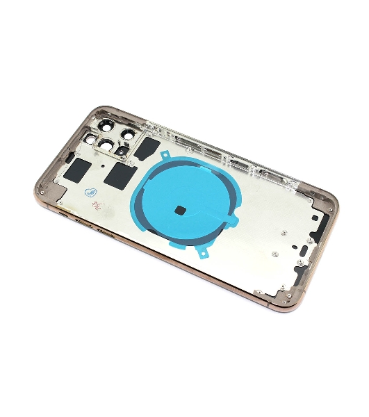 Задняя крышка (корпус) в сборе с рамкой для Apple iPhone 11 Pro Max золотой