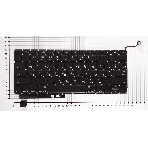 Клавиатура для ноутбука MacBook A1286 с SD плоский ENTER, фото2