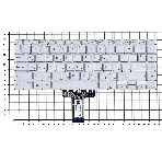 Клавиатура для ноутбука Asus K413JA серебристая, фото2