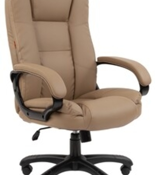 Кресло Chairman Home 600 бежевый, ткань, 120 кг