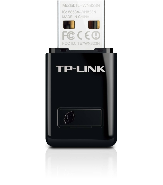 Сетевой адаптер TP-Link SOHO TL-WN823N Беспроводной USB мини адаптер 300 Мбит/с стандарта N c кнопкой QSS(Realtec)
