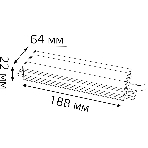 Блок питания для светодиодной ленты пылевлагозащищенный GAUSS 150W DC12V IP66, фото3