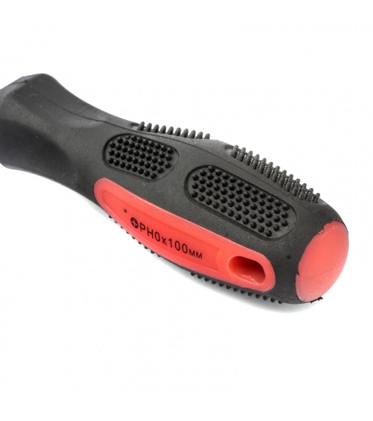 Отвертка Matrix Anti-Slip, PH0 х 100 мм, CrV, двухкомп. рукоятка