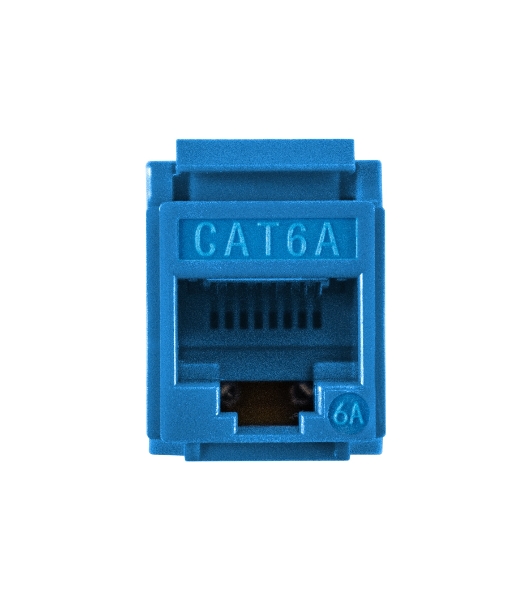 Модуль-вставка Keystone Jack RJ-45 ExeGate KJ-8P8C-U-C6A-180-Dual (Кат.6A, неэкранированная, 180 градусов, IDC Krone/110)