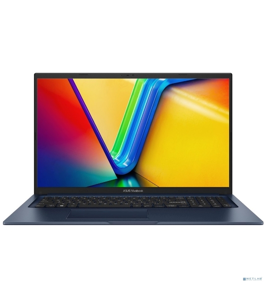 Ноутбук Asus Vivobook 17 X1704VA-AU982 Core 5 120U 16Gb SSD512Gb Intel Graphics 17.3' IPS FHD (1920x1080) без ОС blue WiFi BT Cam (90NB13X2-M00ML0)