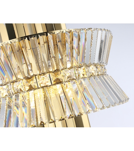 Люстра Ambrella light LH41017/12 BS/CL латунь/прозрачный E14*12 max 40W D560*660