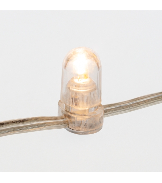 Гирлянда Neon-night LED Клип-лайт 12 V, прозрачный ПВХ, 150 мм, цвет диодов теплый белый, Flashing (белый)