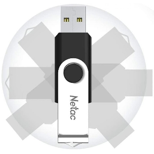 Флешка USB Netac U505 (NT03U505N-128G-30BK), 128Gb, USB 3.0, R/W 110/45, черный/серебристый
