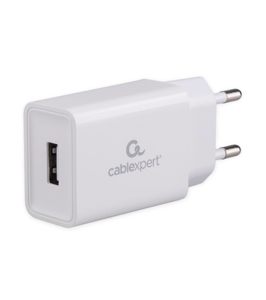 Сетевое зарядное устройство Cablexpert MP3A-PC-68, 10.5Вт, 2.1А, 1хUSB, белый, пакет