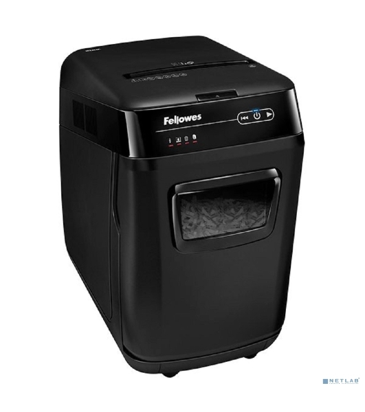 Шредер Fellowes AutoMax 200M микрорезка, автоподача, DIN P-5, 2х14 мм, 200 лст. 32 лтр.