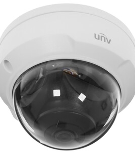Видеокамера Uniview IP купольная, 1/3' 4 Мп КМОП @ 30 к/с, ИК-подсветка до 30м., 0.01 Лк @F2.0, объектив 4.0 мм, DWDR, 2D/3D DNR, Ultra 265, H.265, H.264, MJPEG, 2 потока, детекция движения, детекция