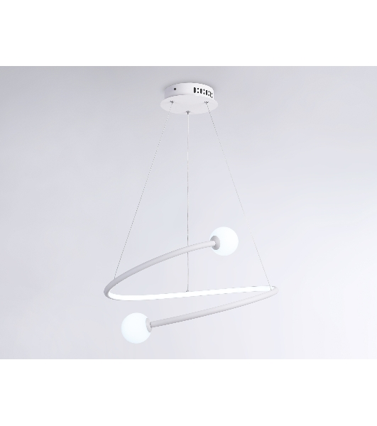 Светильник Ambrella light FL66291 WH белый 39W 3000K-6400K D500*1000 (ПДУ ИК)