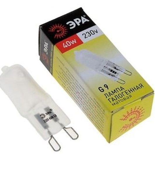Лампа галогенная ЭРА G9-JCD-40-230V-Fr(100/1000/35000)